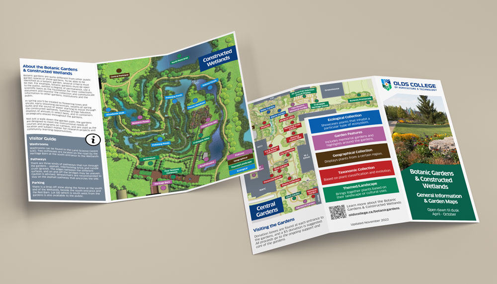 Garden Brochure / Map created by Josh Squire.